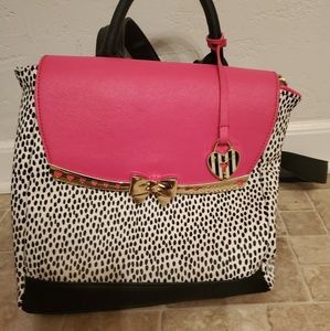 Betsey Johnson Pink Backpack Purse
